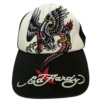 Vintage Y2K Ed Hardy Christian Audigier Kids Baseball Hat Free Shipping - Image 1 of 4