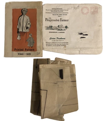 1950's Vintage Original Sewing Pattern from Progressive Farmer 9360 complete - Image 1 of 2