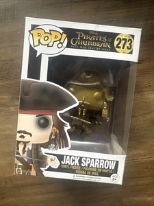 Funko Pop! Vinyl Pirates of the Caribbean Jack Sparrow #273 Gold Exclusive - Picture 1 of 3