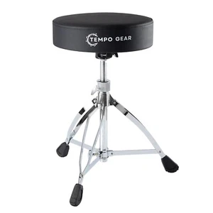 Tempo Gear Drum Stool Premium Adjustable Heavy Duty Padded Throne Thick Cushion - Picture 1 of 10