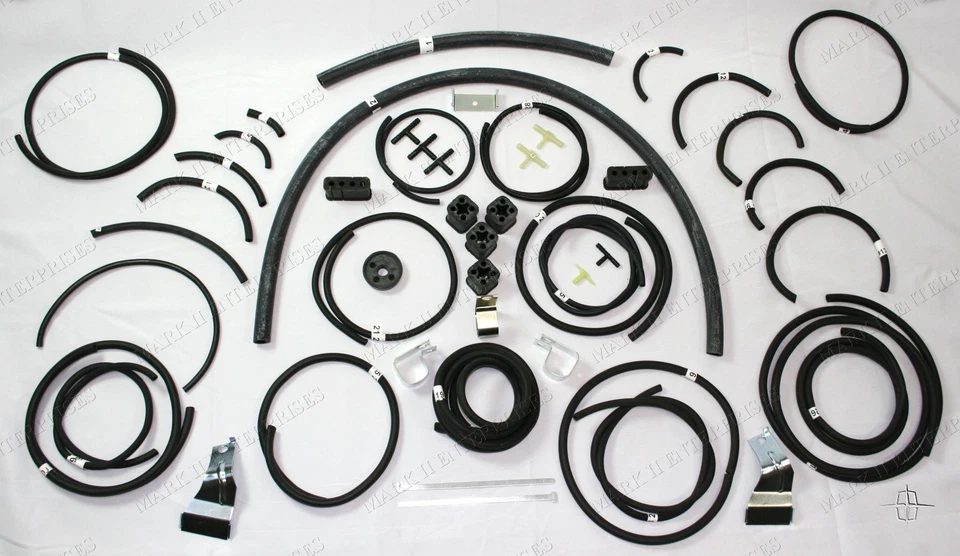 1956 1957 Lincoln Mark II Continental Vacuum Hose Kit with Pre Cut Labeled Hoses - Image 1 of 1