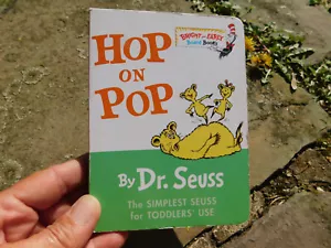 Dr. Seuss Bright & Early Board Book Hop on Pop Toddler Simplest Use Sturdy VGUC - Picture 1 of 4