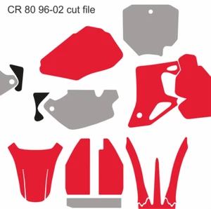 Motocross MX vector template CR 80 96-02 cut design file - Picture 1 of 1