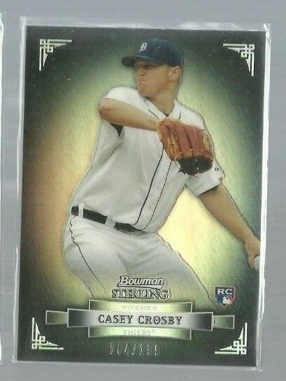  2012 Bowman Sterling Refractors #8 Casey Crosby RC 034/199  (ref57022) - Image 1 of 1