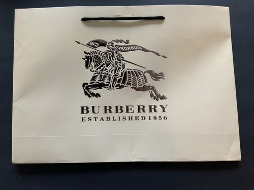 Borsa shopping carta Burberry con pizzo corda 16 5”x11”x4” usata bella