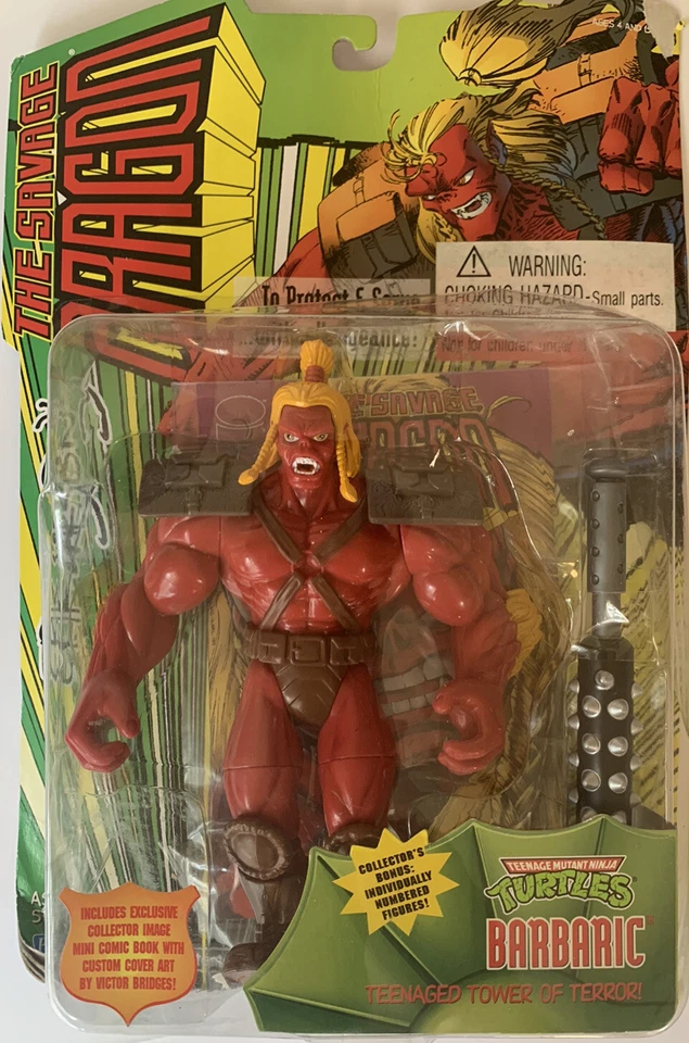 TMNT Savage Dragon Barbaric Ninja Turtles Action Figure 1995 Playmates C32