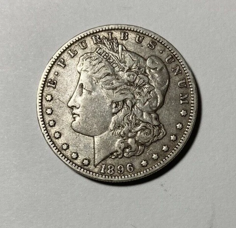 1896-O Morgan Silver Dollar Choice Original VF++ Cover