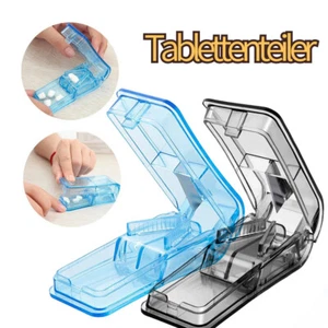 Tablettenteiler für Kleine und Große Tabletten Pillenteiler mit Tablettenaufb DE - Bild 1 von 13