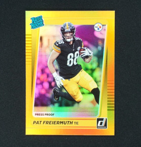 PAT FREIERMUTH Rated Rookie Gold 2021 Donruss Press Proof Gold 281 Steelers