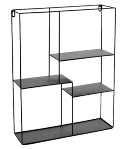 MENSOLA BACHECA DA PARETE TAVOLO METALLO LIBRERIA SCAFFALE h50*40cm - Foto 1 di 8