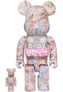 Medicom Toy MY FIRST BE@RBRICK B@BY SAKURA Ver. 100％ & 400％  bearbrick - Picture 1 of 4