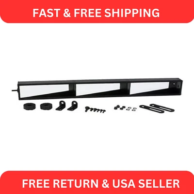 3-Panel Racing Wide Angle Rear View Mirror, 20 Inches Wide - Image 1 of 4