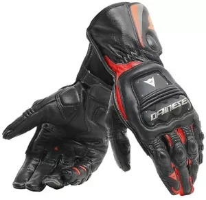 DAINESE STEEL PRO SPORT BLACK LAVA RED MOTORCYCLE GLOVES SIZE XL - Picture 1 of 1
