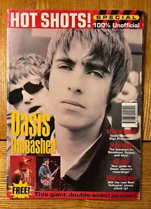 More details for oasis unleashed hot shots special magazine, 1996, liam gallagher, noel gallagher