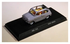 DETAIL CARS 1:43 FIAT 600 D CABRIO GRIS (1965) - Imagen 1 de 3