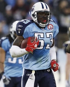 Foto de fútbol americano de la NFL Keith Bulluck retrato de los Titanes de Tennessee 8x10 - Imagen 1 de 1
