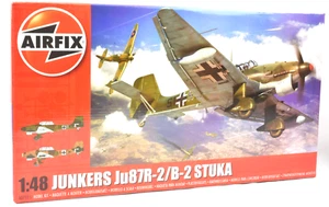Airfix Junkers Ju87R-2/B-2 Stuka 1:48 Scale Plastic Model Airplane Kit A07115 - Picture 1 of 3