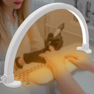 Weiß LED-Halbmond-Licht mit einstellbarer Helligkeit Schreibtischlampe für Nail - Bild 1 von 24