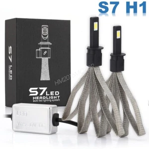 H1 LED Headlights Kit Car Replacement Bulb Super Bright 60W 6400LM Fanless New - Picture 1 of 7