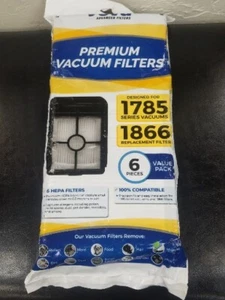 Veva Advanced Filters Premium Vacuum Filters 1785 Series 6 Pack Replace For 1866 - Picture 1 of 4