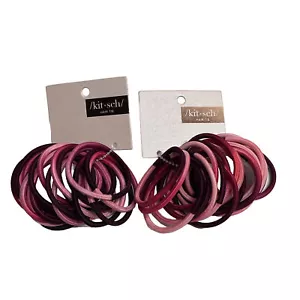 20 Pc Nylon Kitsch Kit-sch Pink Variety Hair Ties (x2) 40 total - Picture 1 of 6
