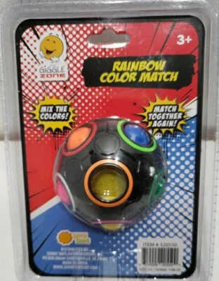 Rainbow Puzzle Ball Color-Matching Game Fidget Toy Stress Reliever Magic Ball - Image 1 of 2