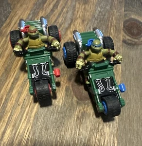Carrera Teenage Mutant Ninja Turtles Slot Cars 1:43 Scale Both Raph & Leo - Picture 1 of 4