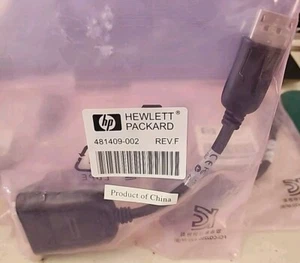 LOT 4x Genuine HP DisplayPort to DVI Adapters Black New Foxconn 481409-002 - Picture 1 of 3