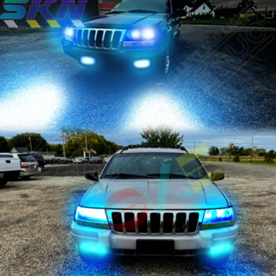 For Jeep Grand Cherokee 1999 special hi/low beam&fog lights 8000K LED headlights - Image 1 of 4