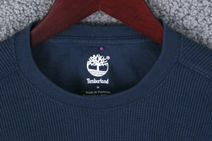 Pullover para hombre Timberland M térmico azul gofre manga larga cuello redondo (687) - Imagen 1 de 19