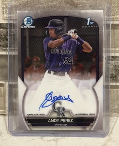 2023 Bowman Chrome 1st Andy Perez Base Auto