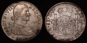 MEXICO 1810 on 1809 ?? HJ 8 Reales KM# 110 Silver Coin - Imagen 1 de 4