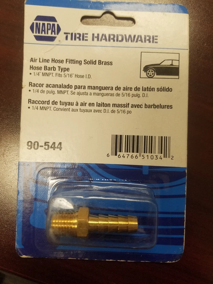 NAPA Tire Hardware 90-544 Air Line Hose End (air Compressor Tool Connector)