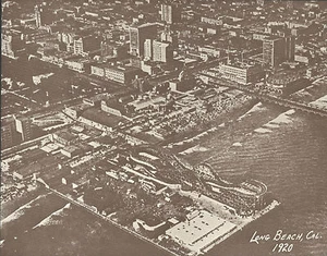 "Montaña rusa foto aérea LONG BEACH PIKE 866 11"" x 14" - Imagen 1 de 1