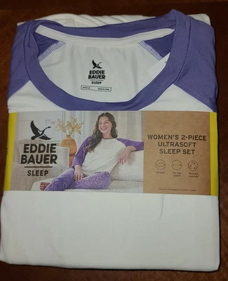 New Eddie Bouer Women's 2-piece Sleep Pajama Lounge Set S L XL XXL - Image 1 of 3