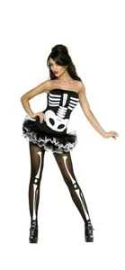 Sexy Fiebre Esqueleto Halloween Vestido Tutú Halloween Disfraz XS (BB) - Imagen 1 de 2