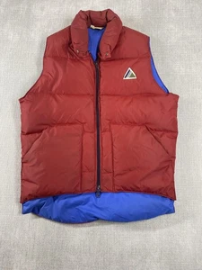 Giubbotto piumino vintage Ascente uomo piccolo rosso blu outdoor sci puffy anni 80 USA - Foto 1 di 14