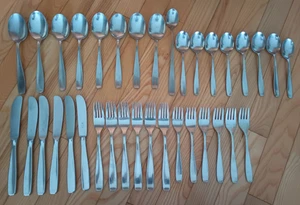 WMF CROMARGAN LINE GERMANY STAINLESS FLATWARE LOT 36 PC - Picture 1 of 5