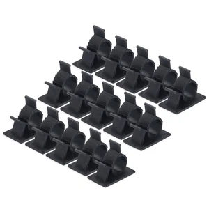 100Pcs Adhesive Cable Management Clip PE Cord Clamps 10-13mm Adjustable - Afbeelding 1 van 5