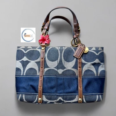 Bolso de mano Coach Signature Mini Denim 11178 Foto 1 de 4
