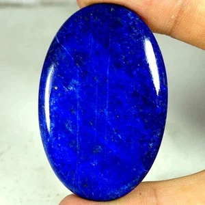 100% Natural Blue Lapis Lazuli Oval Cabochon Gemstones 81.35Cts. 33x 51x 05mm - Picture 1 of 3