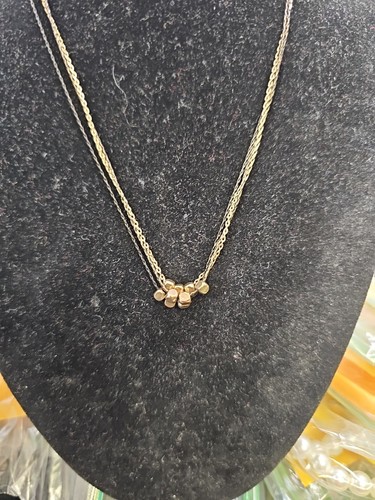 VETEMENTS Collana 3 fili. 14" pollici con prolunga da 3" pollici