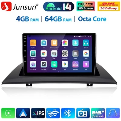 9" Android14 Autoradio Für BMW X3 E83 2004-2012 GPS Navi Carplay 4+64G Octa-Core - Bild 1 von 4