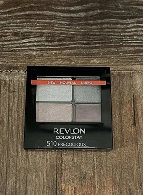 Revlon Colorstay Makeup Eyeshadow Quad 510 Precocious 4 Shades 16 Hr New Sealed - Image 1 of 3