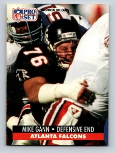 1991 Pro Set - Mike Gann #435 Atlanta Falcons - Picture 1 of 2