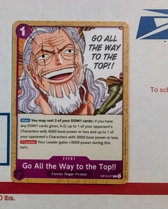One Piece Carrying On His Will INGLÉS OP13-077 Go All the Way to the Top casi nuevo - Imagen 1 de 1