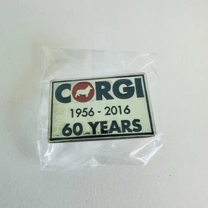 CORGI TOYS 60 YEARS 1956 - 2016 DIECAST COLLECTORS METAL PIN LAPEL BADGE - Picture 1 of 3