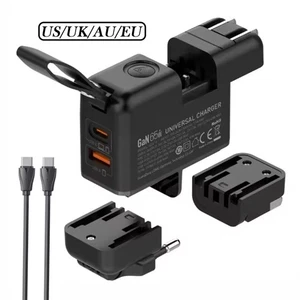GaN Wall Fast Charger w/USB Cable UK/US/EU/AU Plugs For iPhone/Android/Laptops - Picture 1 of 8