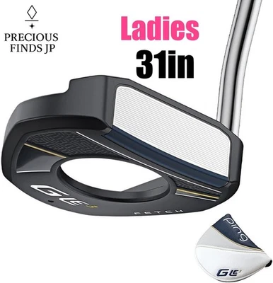 PING G LE3 Mallet Putter FETCH Ladies Steel Shaft PP59 Deep Sea Grip RH 31in - Image 1 of 4