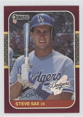 1987 Donruss Opening Day Box Set Steve Sax #85 - Image 1 of 2